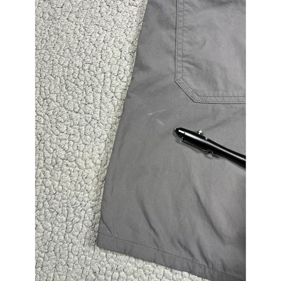Patagonia Shorts Mens 31 Gray Nylon Stretch Hiking Travel Drawstring Zip Pocket - Picture 6 of 15